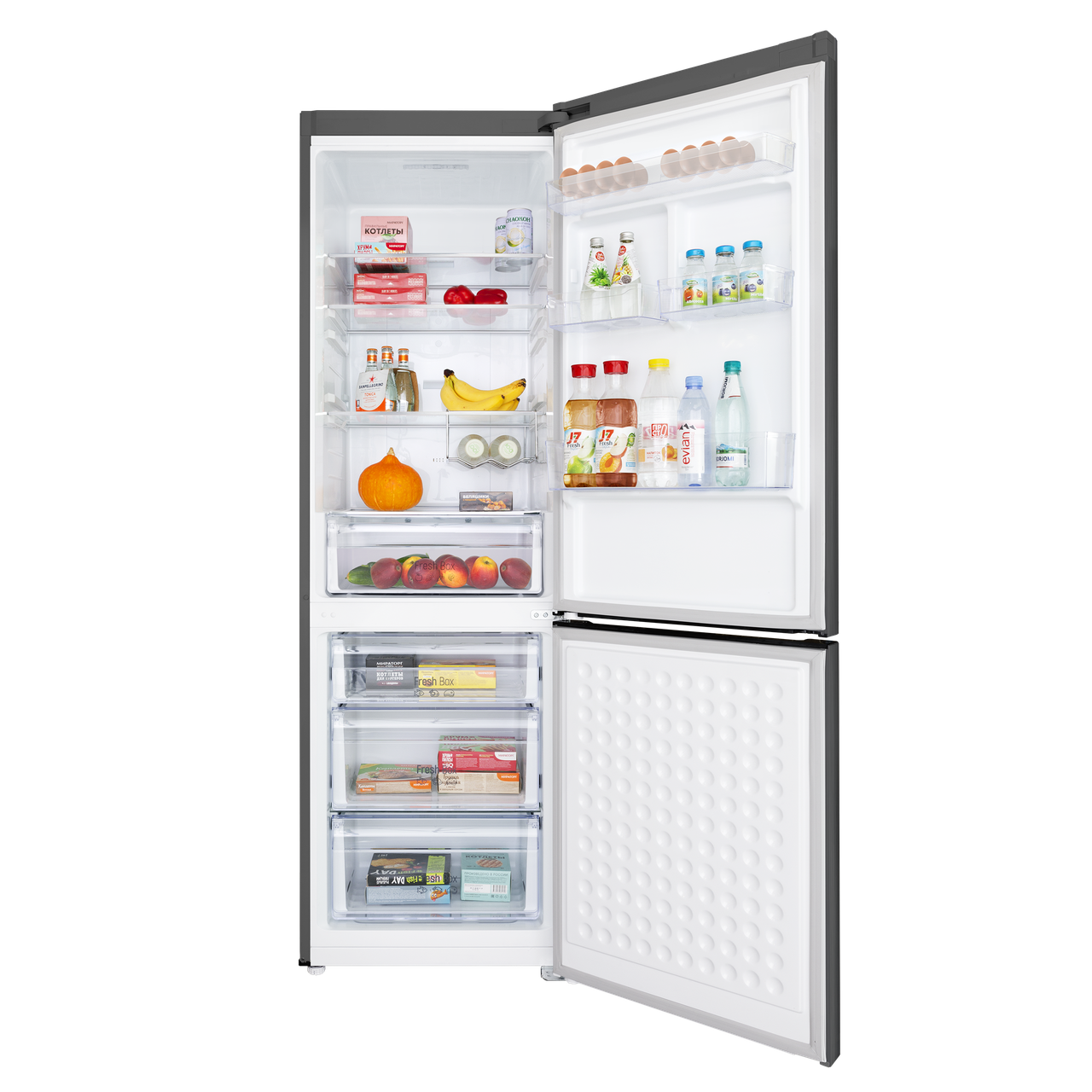 Холодильник-морозильник MAUNFELD MFF195NFS10 - фото 1 - id-p113524759