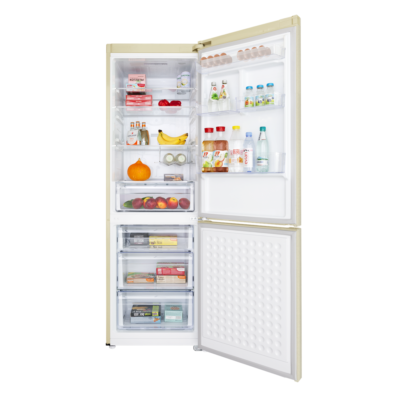 Холодильник-морозильник MAUNFELD MFF187NFBG10 - фото 1 - id-p113524754