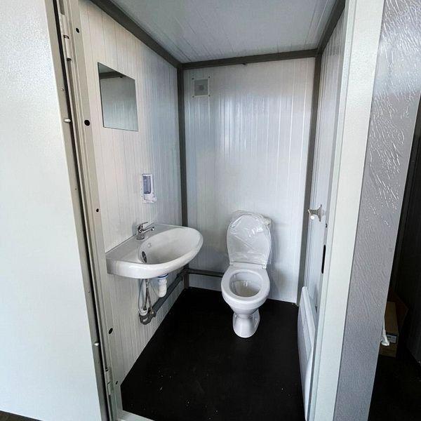 Модульный туалет одноместный 2400 мм × 2300 мм × 2700 мм - фото 3 - id-p114390154