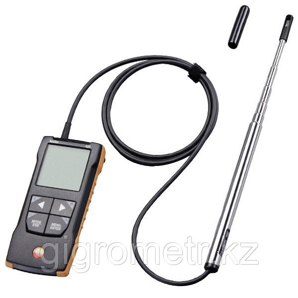 Testo 425 анемометр с телескопическим зондом с обогреваемым зондом для точных измерений. В реестре СИ РК