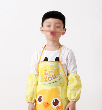 Детский Фартук для творчества с манжетами с передними карманами Цыпленок - фото 7 - id-p111989010