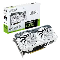 Видеокарта ASUS Dual GeForce RTX 4060 OC, 8 ГБ (DUAL-RTX4060-O8G-WHITE)