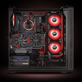 Кулер для компьютерного корпуса Thermaltake Pure A14 LED Red (Single Fan Pack) 2-008427 CL-F110-PL14RE-A, фото 4