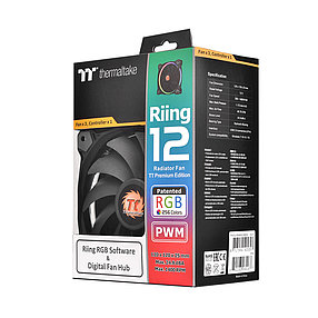 Кулер для компьютерного корпуса Thermaltake Riing Plus 12 RGB TT Premium Edition (3-Fan Pack) 2-018196, фото 4