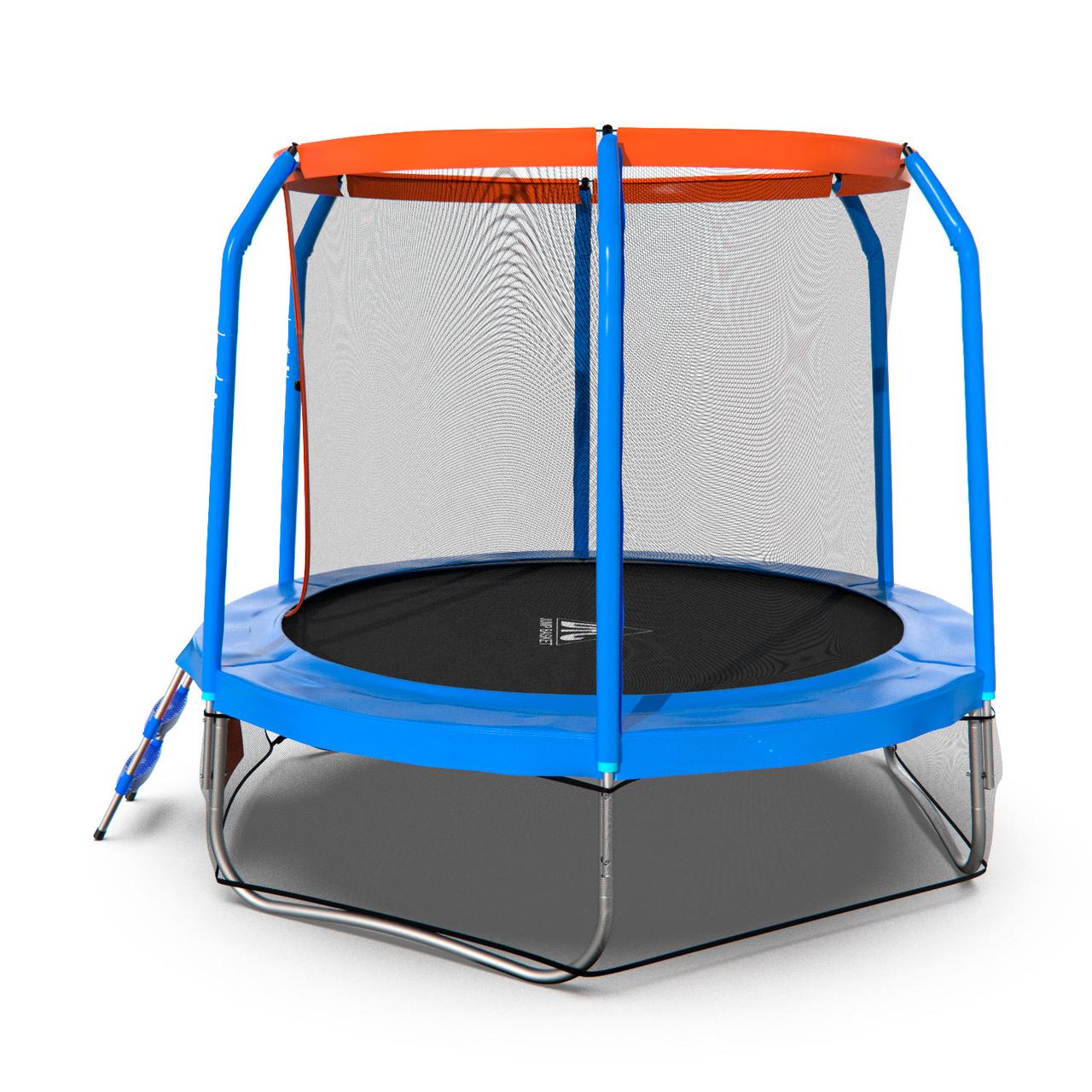 Батут DFC JUMP BASKET 8ft внутр.сетка, лестница (244cм) - фото 4 - id-p112137920