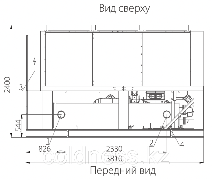 Моноблочный чиллер Midea LSBLGW380/C - 380 кВт - фото 5 - id-p106688372