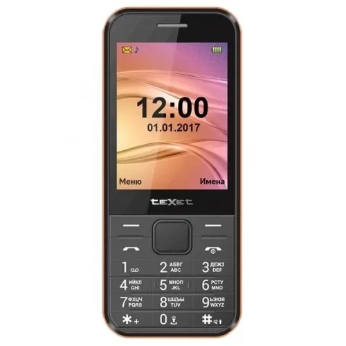 Мобильный телефон Texet TM-302 черный-красный - фото 1 - id-p111832600