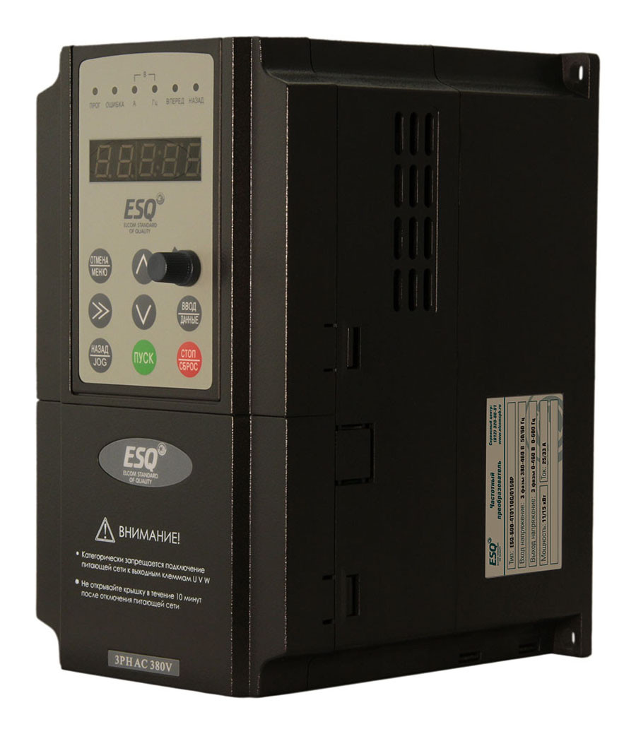 Частотный преобразователь ESQ-600-4T0110G/0150P (11/15 кВт 380 В) - фото 1 - id-p114516621
