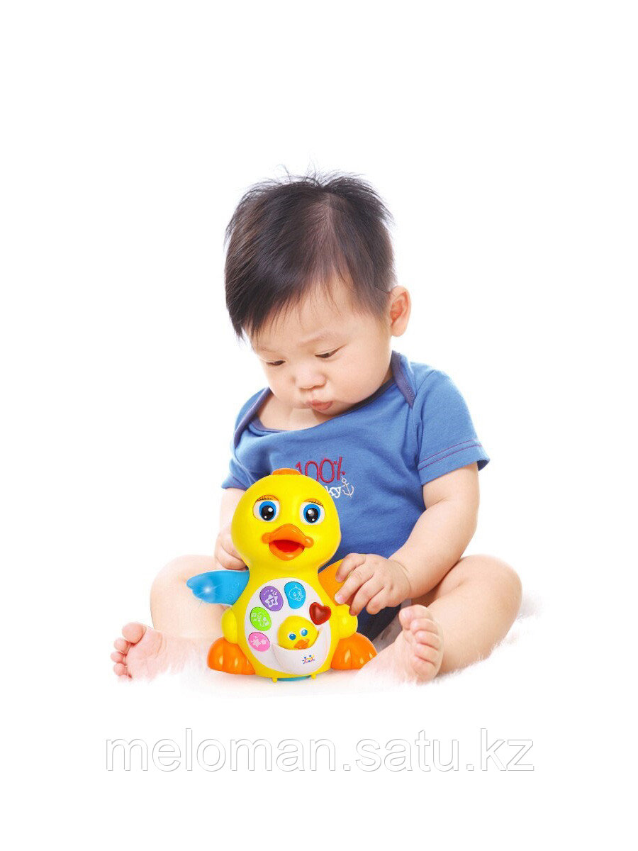 Развивающая игрушка для малышей Утенок со светом и звуком/музыкальная игрушка/интерактивная уточка - фото 7 - id-p114671526
