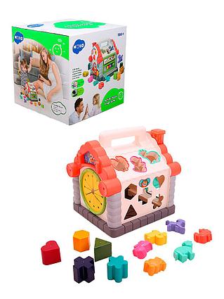 Hola: Развивающая игрушка для малышей "Чудо-Дом" со светом и звуком/ сортер