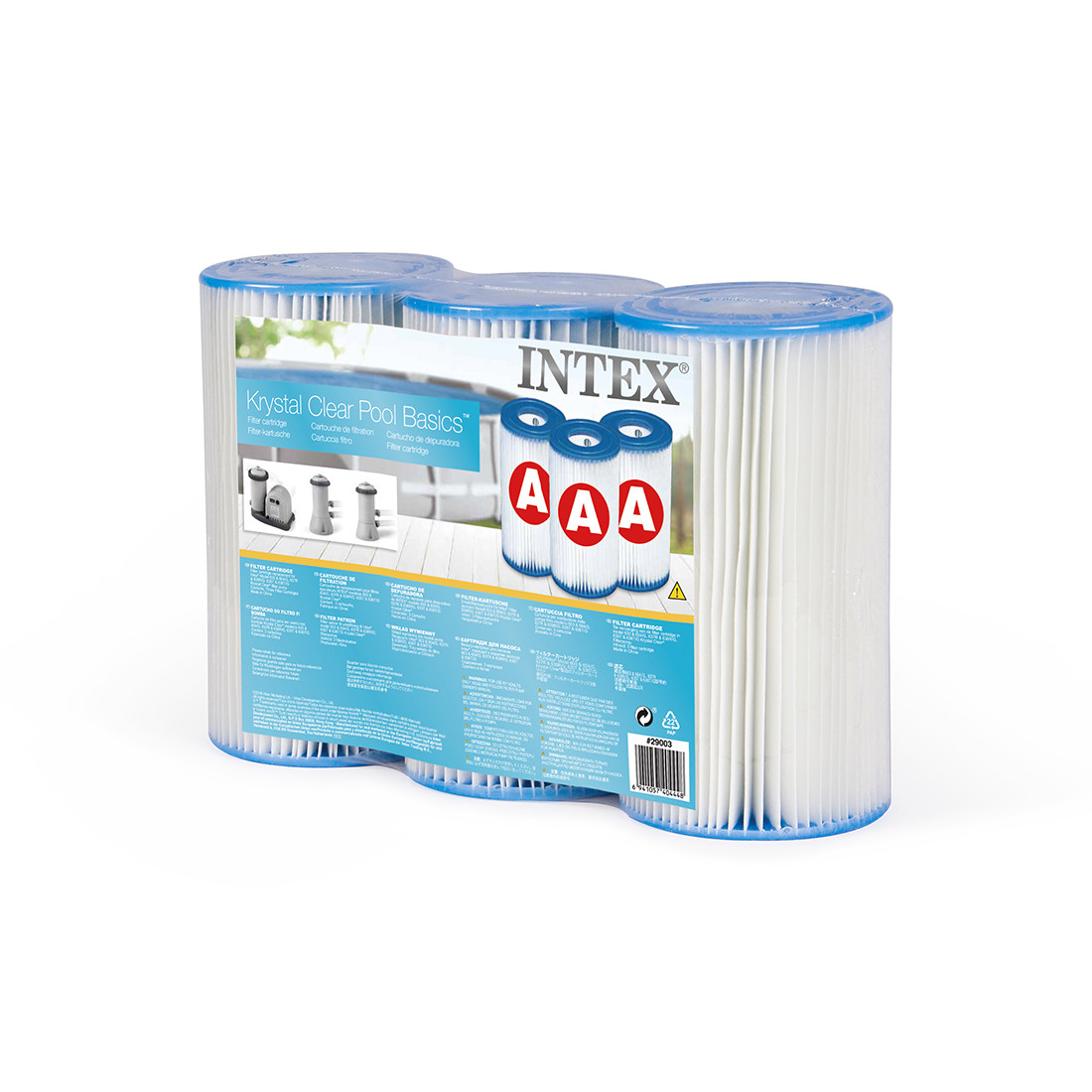Картридж для фильтра Intex 29003 (в упаковке 3 шт) - фото 1 - id-p114672199