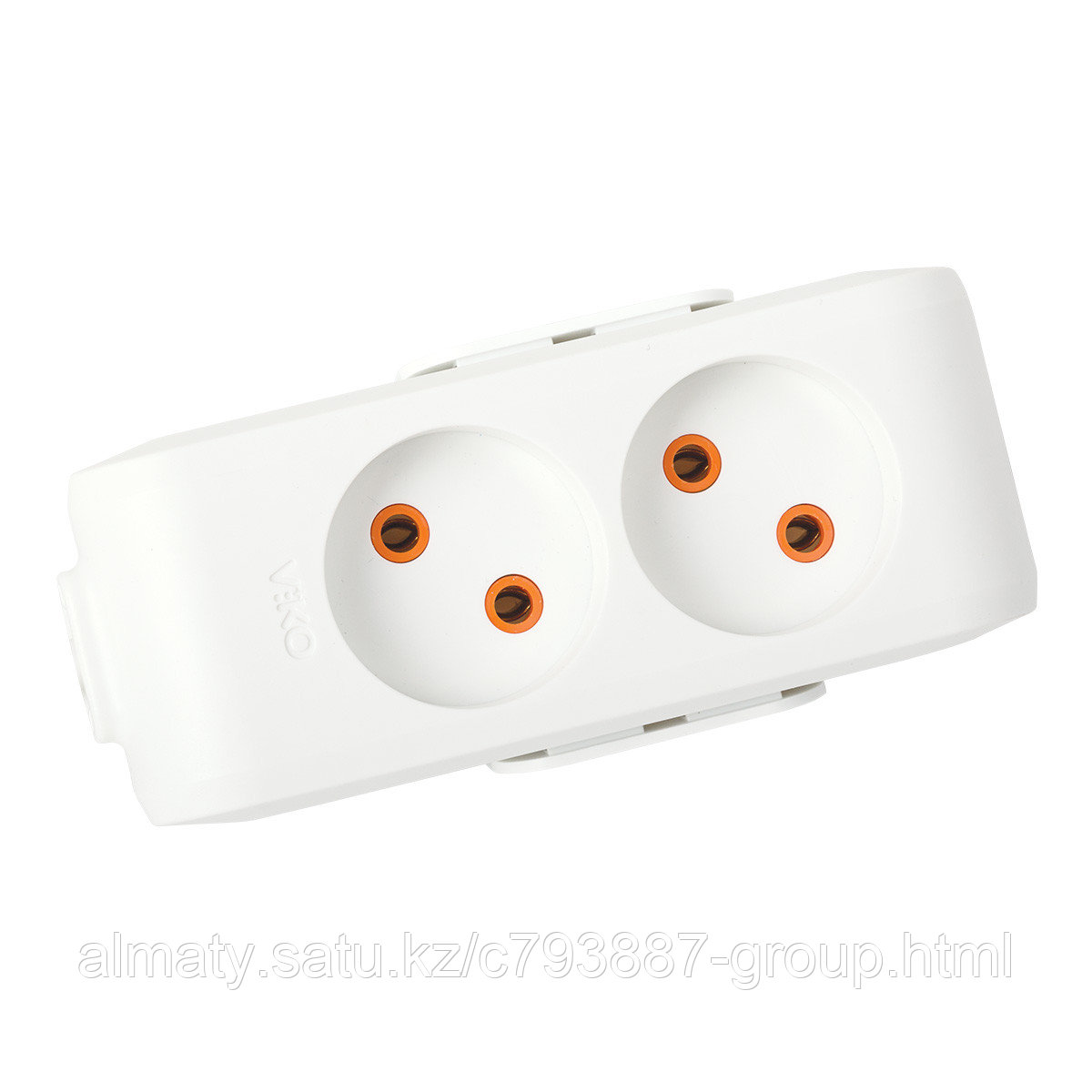 КОЛОДКА VIKO MULTI-LED 2 ГНЕЗДА БЕЗ ЗАЗЕМЛЕНИЕМ БЕЛЫЙ KE Group - фото 1 - id-p114675771