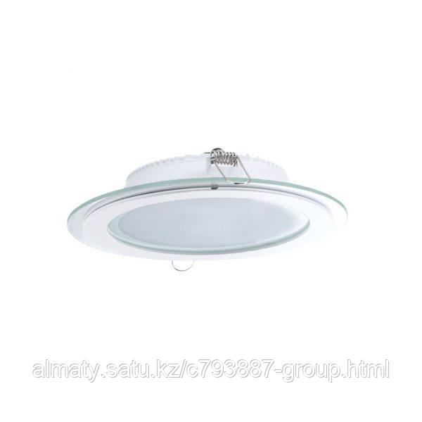 Свет-к DL LED GLASS ROUND PANEL 18W 4500K (TT)24шт KE Group - фото 1 - id-p114675294