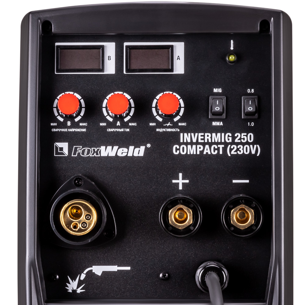 Сварочный полуавтомат FoxWeld INVERMIG 250 COMPACT (230V) - фото 8 - id-p114676123