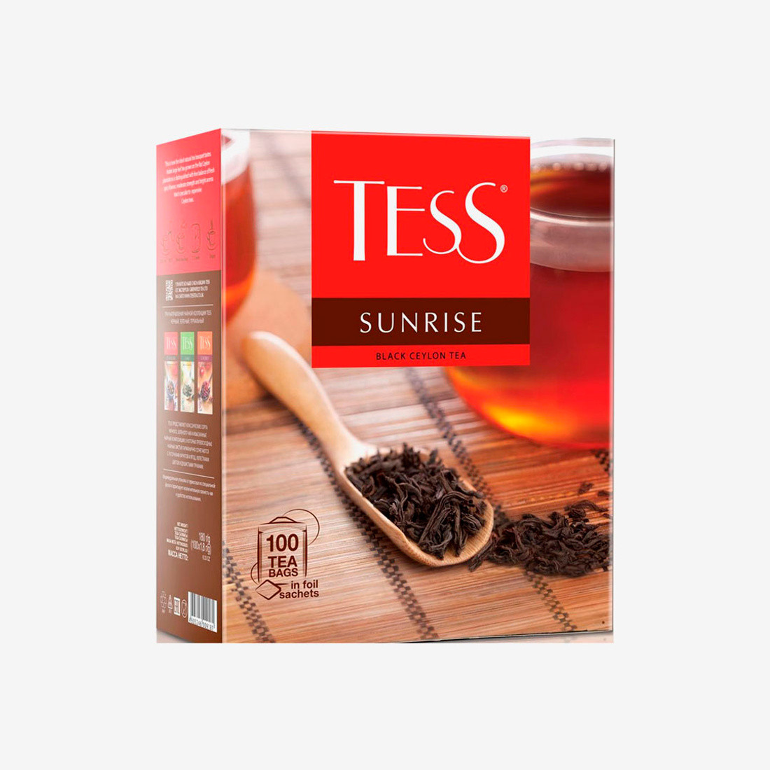 Чай Tess Sunrise, черный, 100 пакетиков
