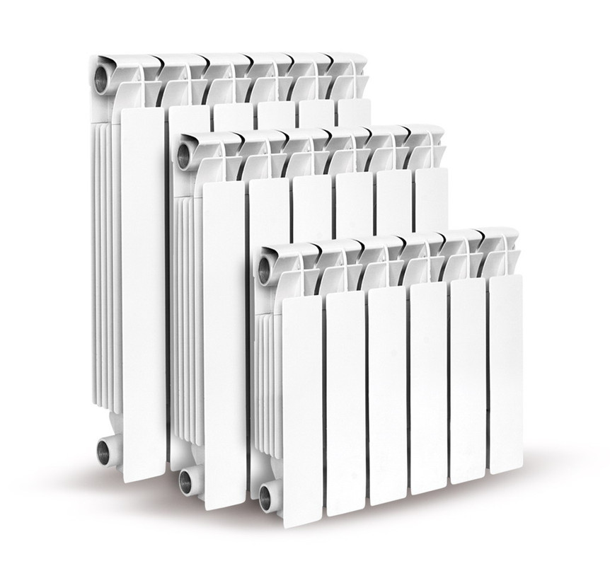 Радиаторы алюминиевые и биметаллические, Материал: алюминиевый; биметаллический, b= 70-120мм, Высота ребра: