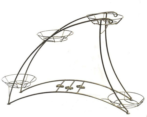 Подставка под цветы напольная Дуга на  4 горшка, L-64см