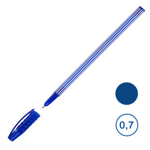 Ручка шариковая Luxor "Stripe", 0,7 мм, синяя - фото 1 - id-p114664961