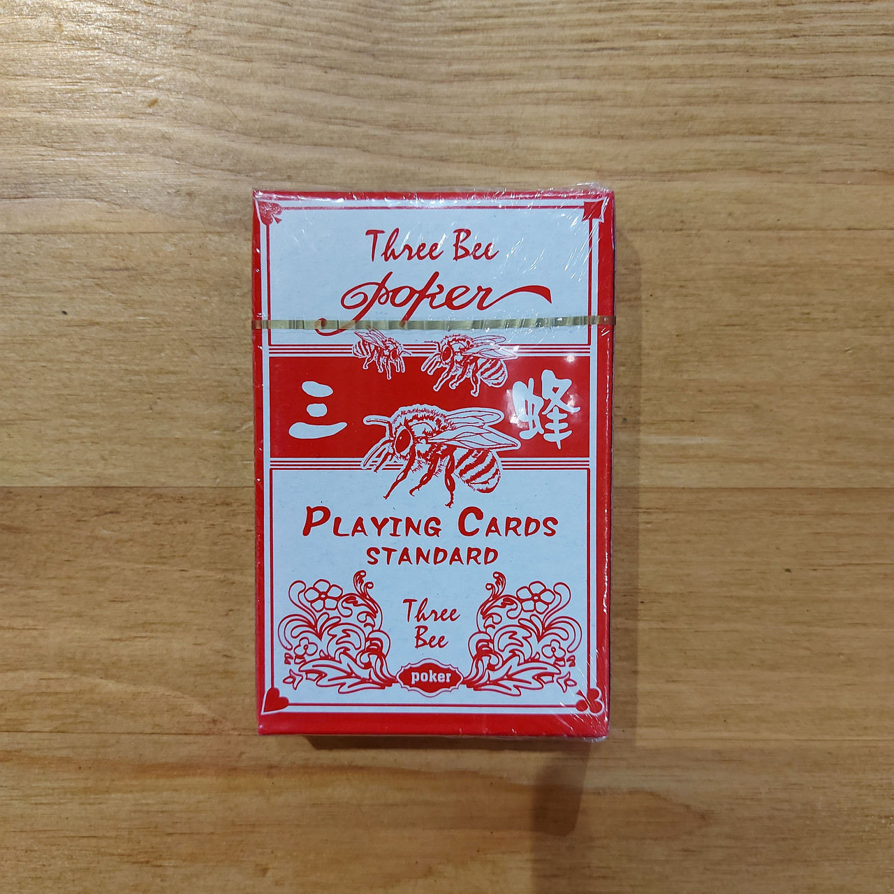 Игральные Карты "Poker" Three Bee. P-3026. Покер. Playing Cards. Карточная игра. Красные.