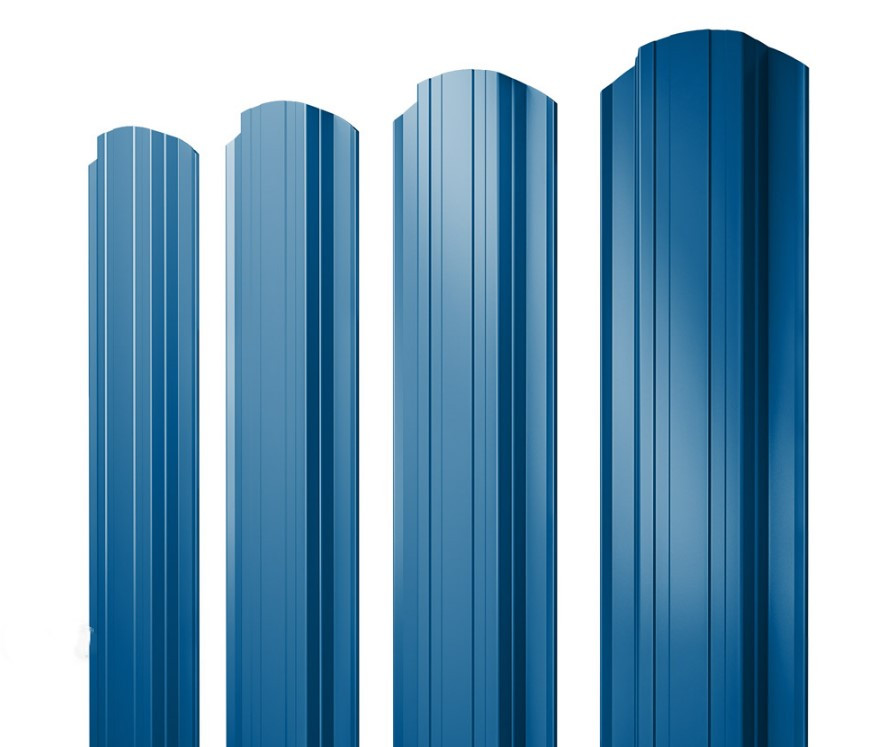 Евроштакетник для дома, Тип: фигурный..., L= 0,5-3 м, B= 75-156 мм, Цвет: RAL6005..., Кол-во ребер: 16 - фото 1 - id-p114698715