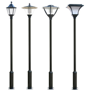 Уличные фонари прожектор, D= 200-400 мм, Высота: 1,1-7,155 см, Покрытие: грунт..., Способ присоед.: бетон...