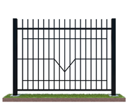 Забор металлический сварной, L= 2000-3000 мм, H= 1000-2000 мм, Материал: нержавеющая сталь - фото 1 - id-p114701847