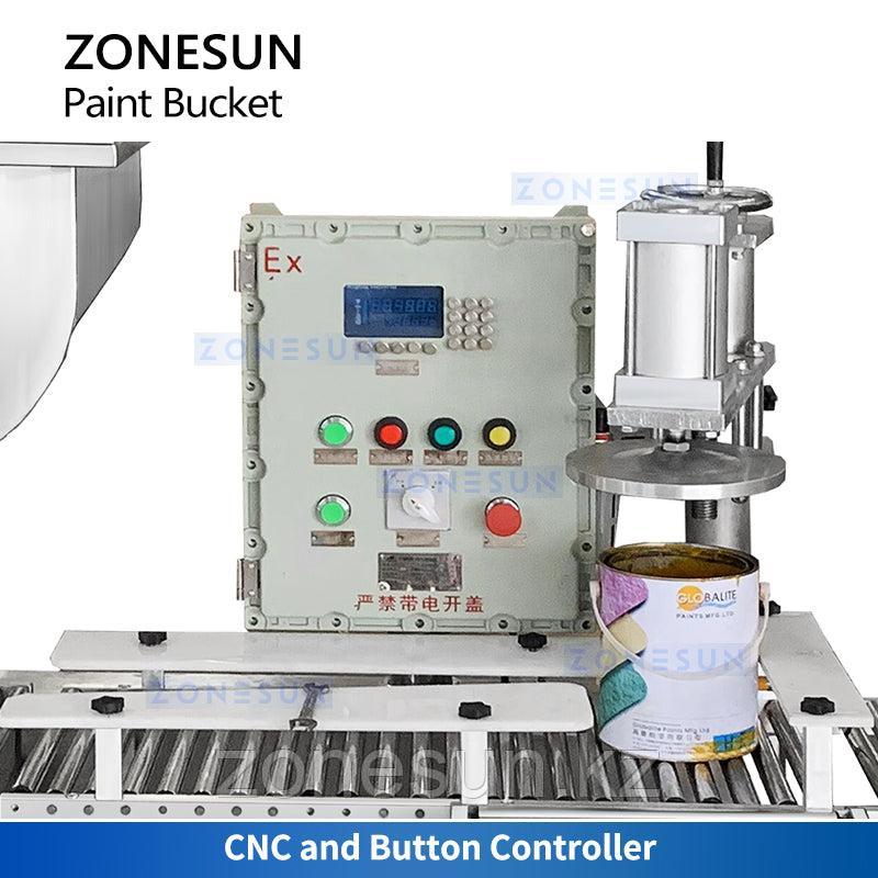 МАШИНА ДЛЯ УКУПОРКИ ЖИДКОСТЬЮ ИЗ 5-ГАЛЛОННОГО ВЕДРА ДЛЯ КРАСКИ ZONESUN ZS-AFC22 - фото 2 - id-p114709936