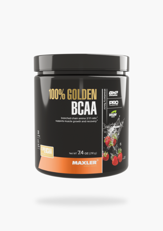 100% Golden BCAA Клубника Банка 210г - фото 1 - id-p114710332