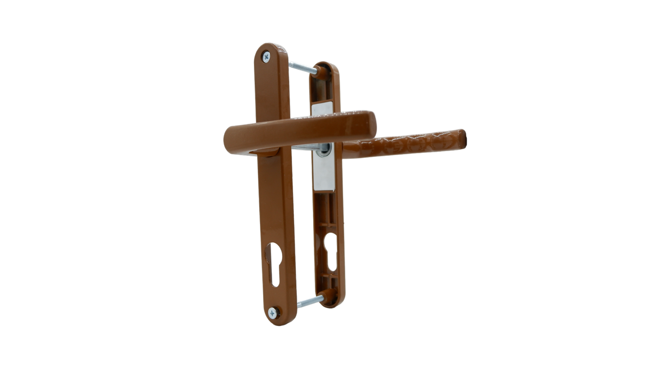 Ручка дверная для туалета алюминиевая 34/90 мм Золотой дуб ELIT ...