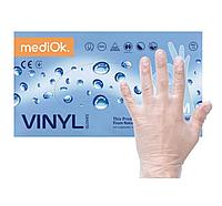 Перчатки одноразовые виниловые MediOk размер S, 50 пар/упак