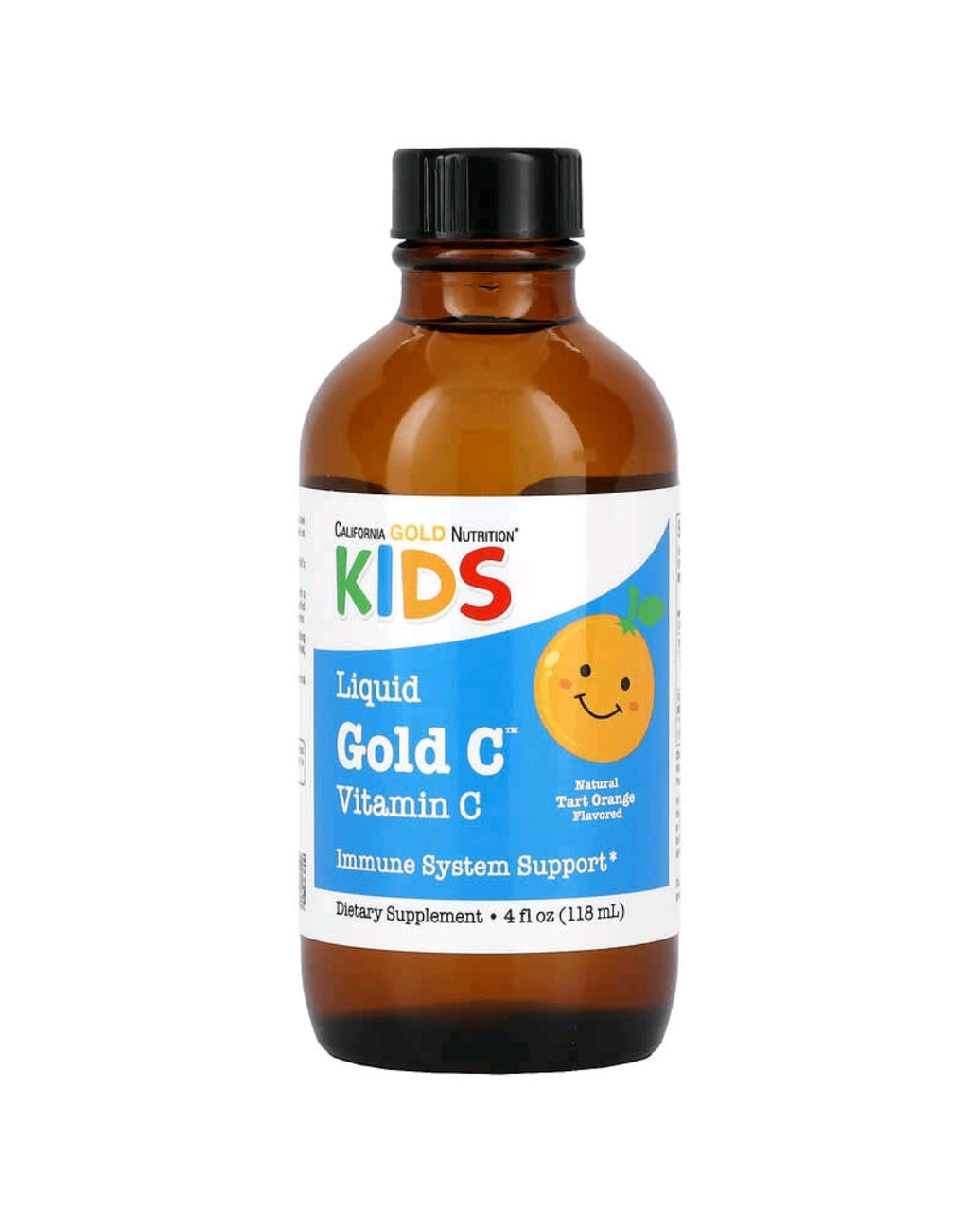 California GOLD Nutrition витамин C в жидкой форме для детей, класса USP, вкус терпкого апельсина, 118 мл. - фото 2 - id-p97122701