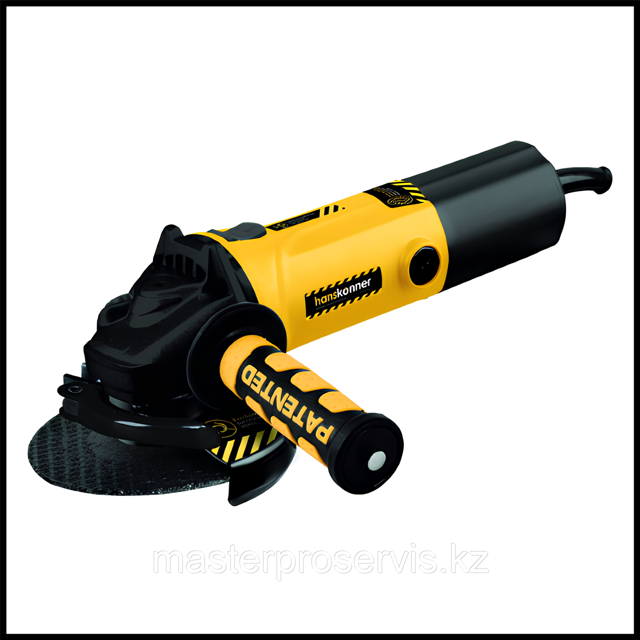 Hanskonner HAG11125 — углошлифовальная машина 1100 Вт, 125 мм, 11 000 об/мин, быстросъёмный кожух, кабель 4 м