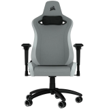 Игровое кресло CORSAIR TC200 Leatherette, стандартная посадка - светло-серый/белый - фото 1 - id-p114397061