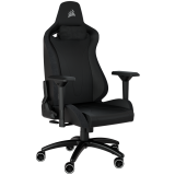 Игровое кресло CORSAIR TC200, мягкая ткань, стандартная посадка, черное/черное