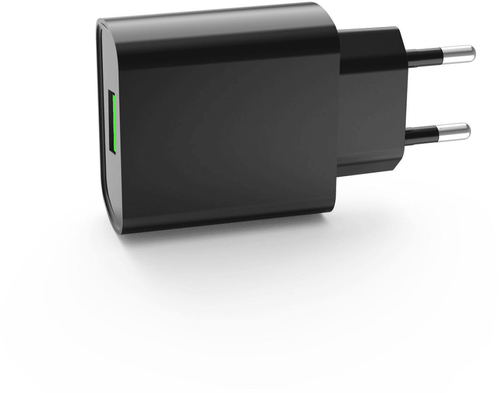 Сетевое зарядное устройство быстрого заряда 18W с подсветкой Accesstyle Sunset 18WU Черное
