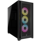 Корпус для компьютера Corsair iCUE 5000D RGB Airflow с закаленным стеклом, черный, EAN: 840006694342 - фото 1 - id-p114509639