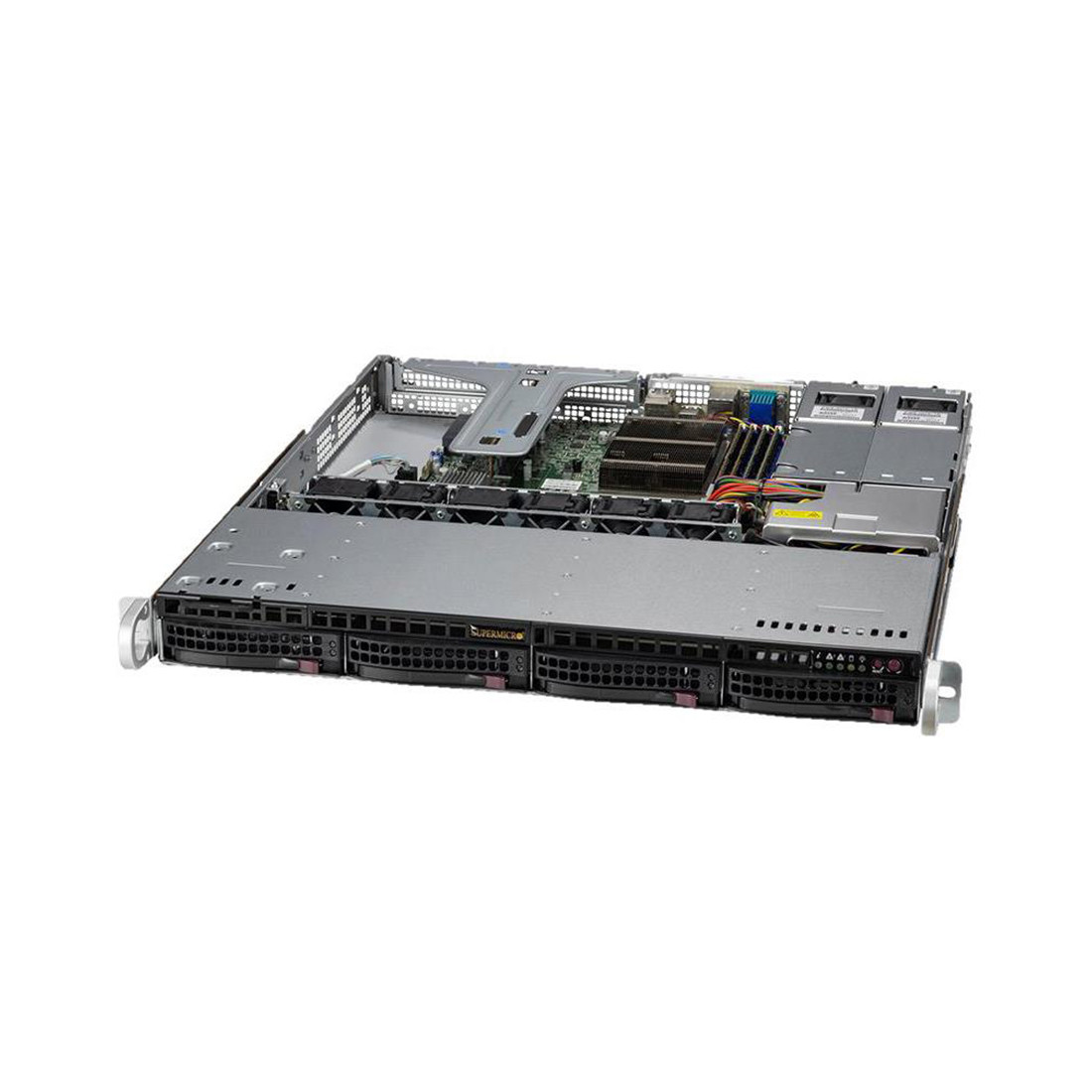 Серверная платформа 1U, Dual Socket, DDR4, PCIe, M.2, SYS-510T-M от SUPERMICRO - фото 1 - id-p114509689