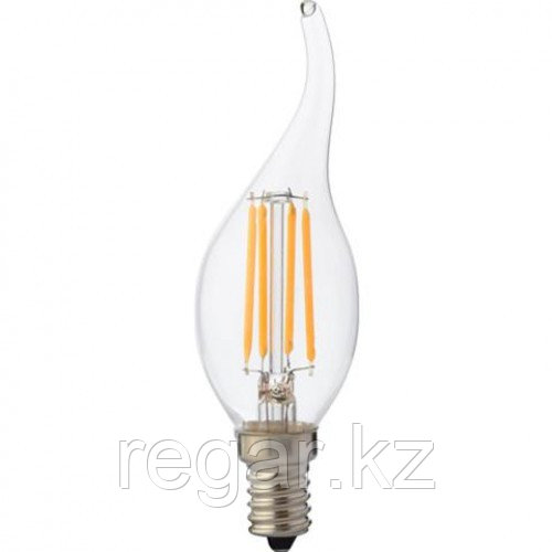 Лампа Светодиодная "Filament flame - 4" 4W свеча на ветру Е14 2700К