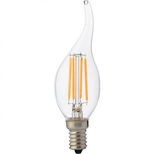 Лампа Светодиодная "Filament flame - 4" 4W свеча на ветру Е14 4200К