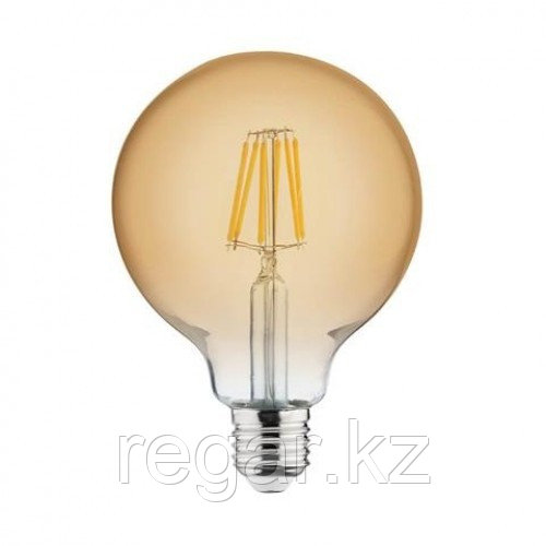 Лампа винтажная светодиодная (ретро) "RUSTIC GLOBE-6" 6W Filament led 2200К E27 - фото 1 - id-p114715999