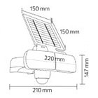 Светильник фасадный на солнечной батарее ARMOR-8 настенный, фото 3