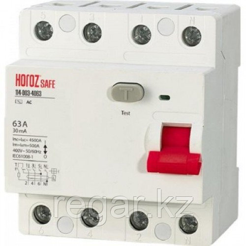 Дифференциальный автомат SAFE 63А 4P