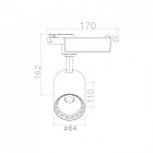 Светильник трековый светодиодный LYON-18 18W 4200 черный, фото 2