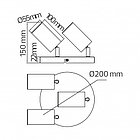 Светильник накладной JOKER-4 белый, фото 2