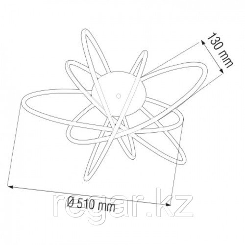 Люстра LED Genesis 100W (хром) - фото 2 - id-p114716550