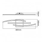 Люстра светодиодная CYBER 24W 4000K хром, фото 2