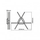 Люстра светодиодная TROYA 24W 4000K, фото 2