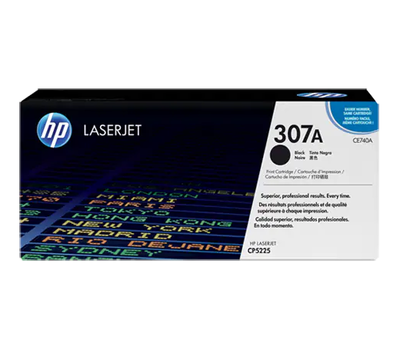 HP CE740A BLACK PRINT CARTRIDGE FOR COLOR LASERJET CP5225, UP TO 7000 PAGES.