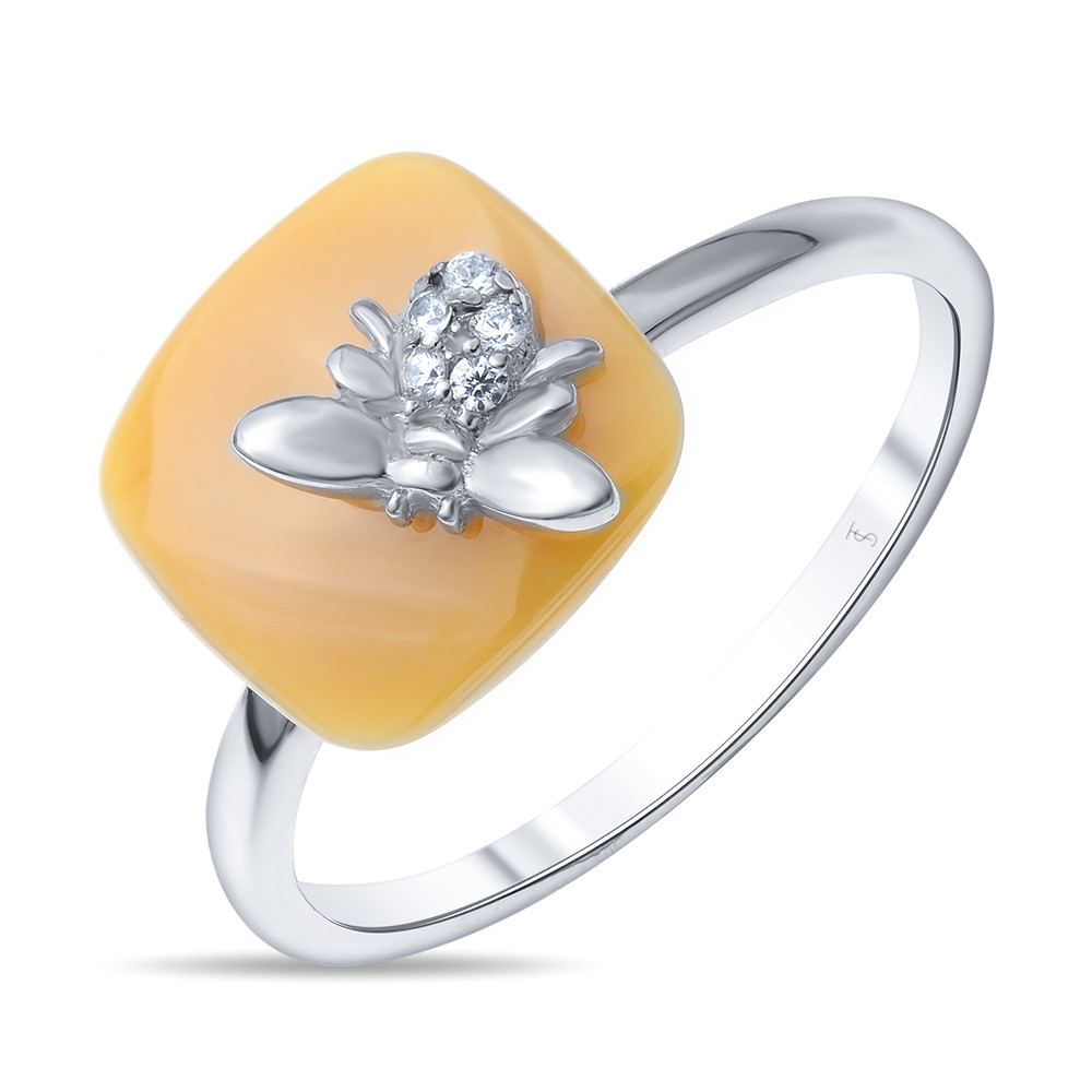 Серьги из серебра с фианитами ZCR-2085