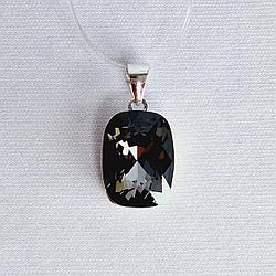 Серьги из серебра с фианитами  M28